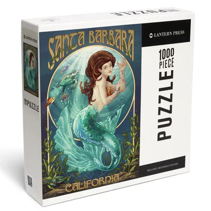 Mermaid Santa Barbara 1000 Piece Jigsaw Puzzle