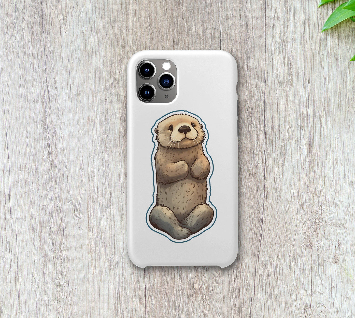 Floating Otter Sticker