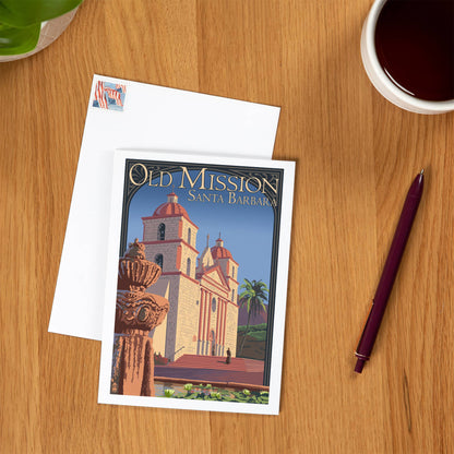 Santa Barbara Greeting Card - Old Mission
