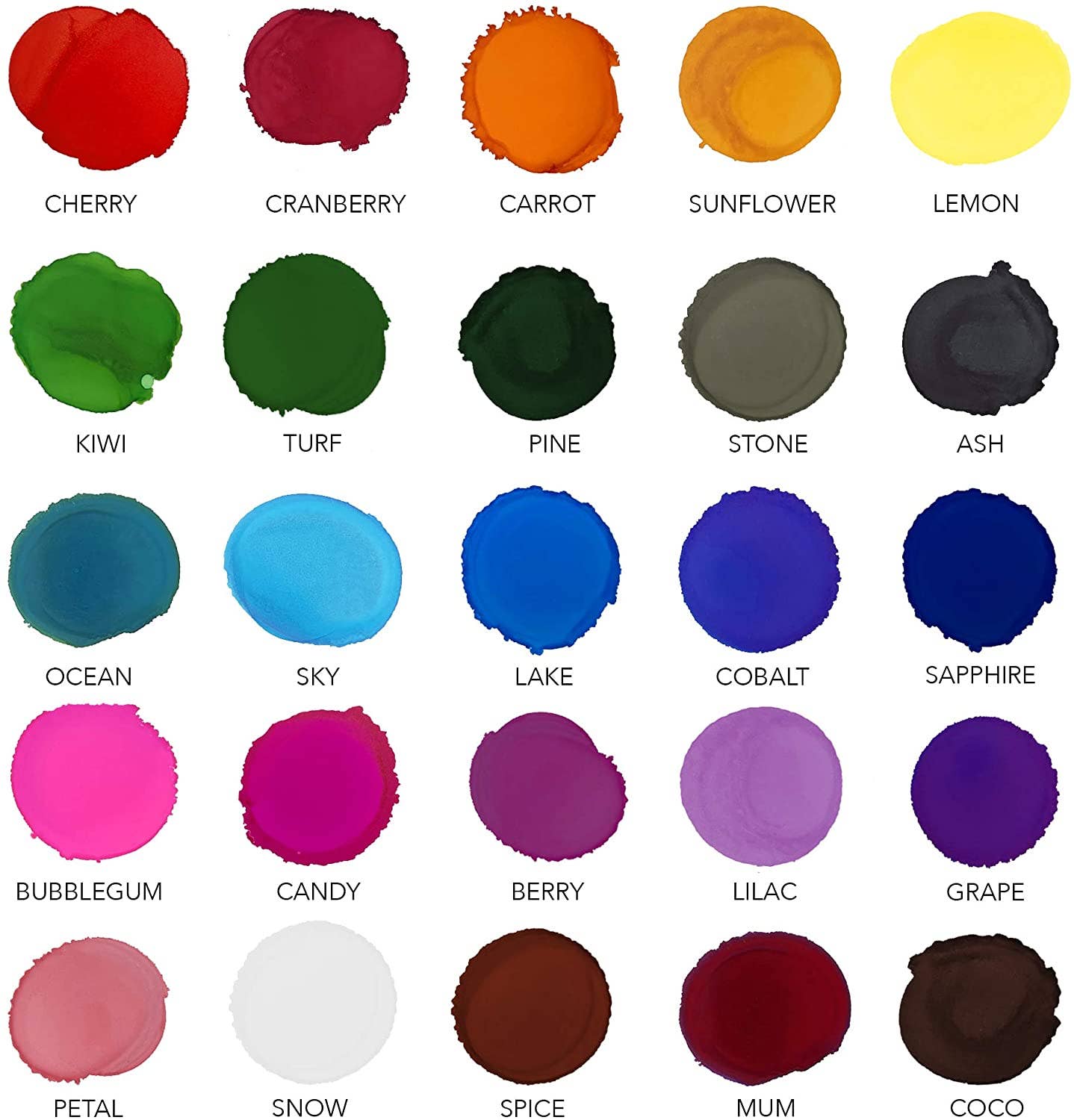 PIXISS Alcohol Ink Set of 25 - Highly Saturated