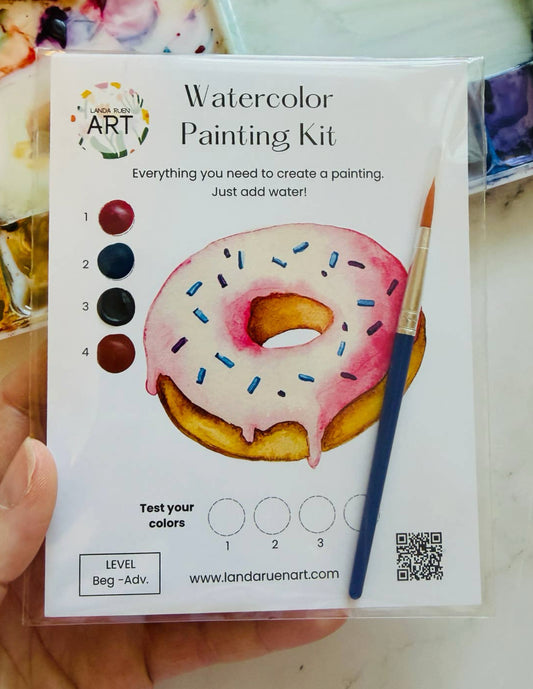 Donut Watercolor Painting Kit