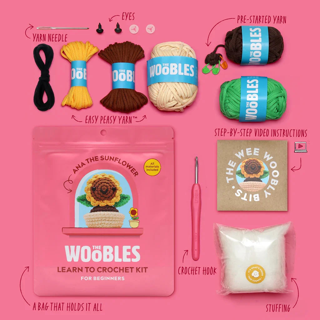 Ana The Sunflower - The Woobles Crochet Kit