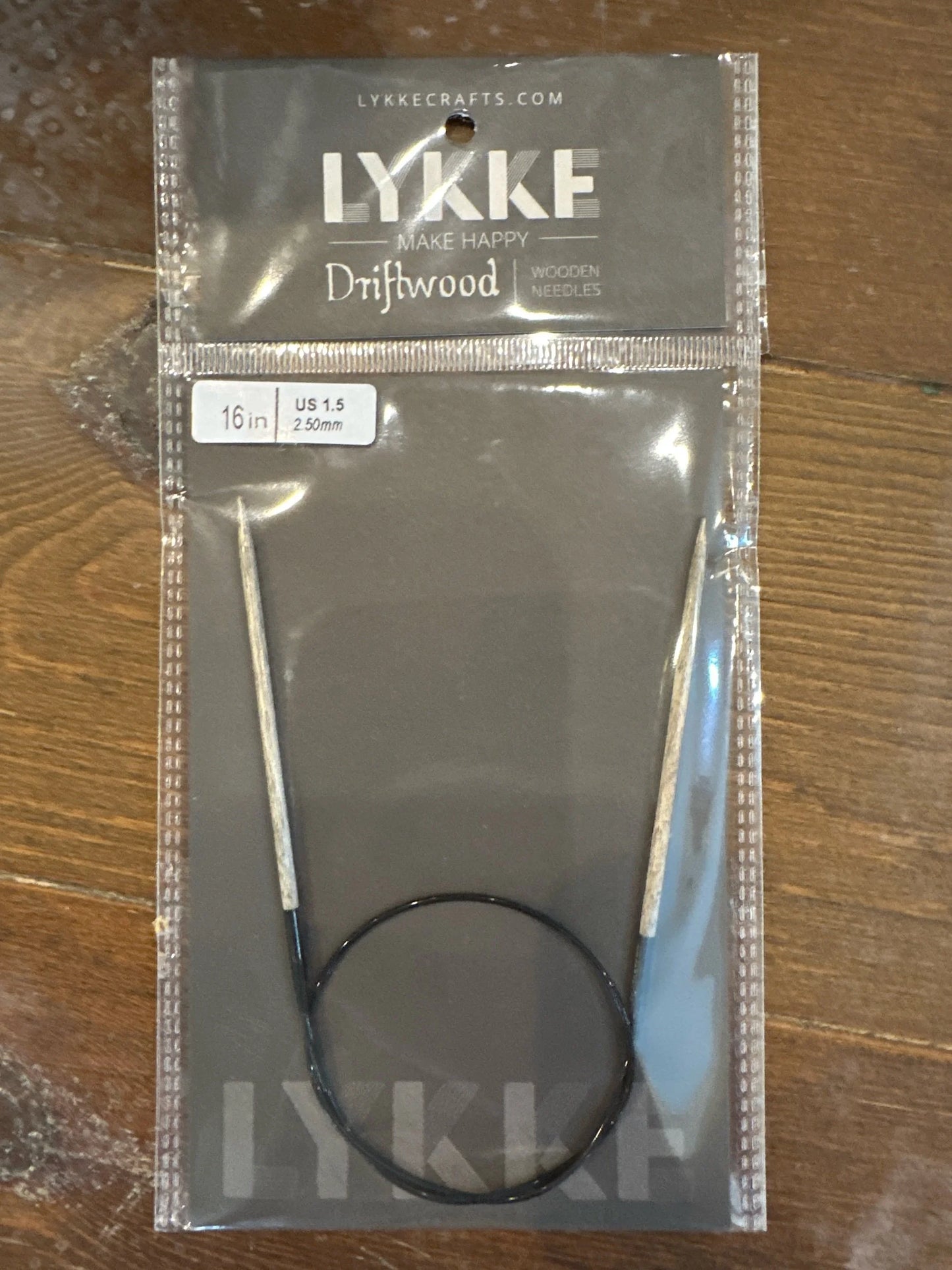 16” Lykke Driftwood Circular Knitting Needles