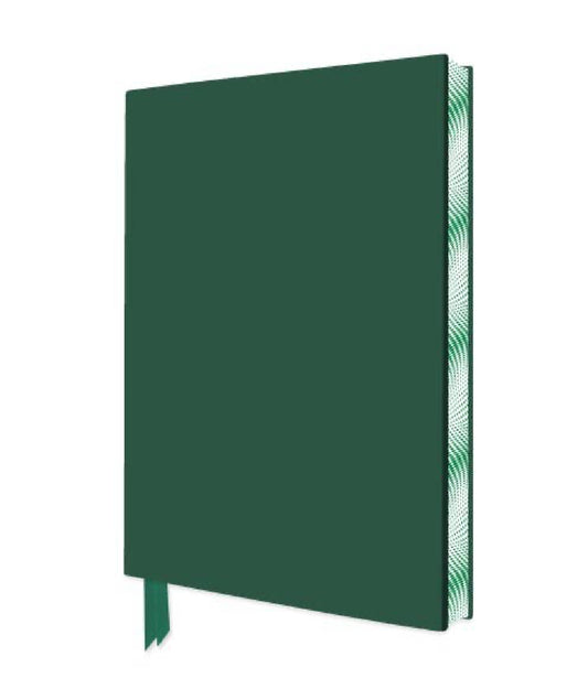 Large -  Artisan Racing Green Lined Journal - Green