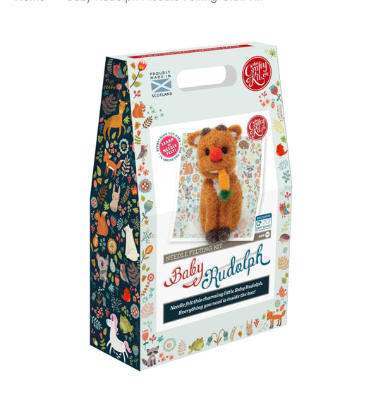Baby Rudolph Needle Felting Craft Kit
