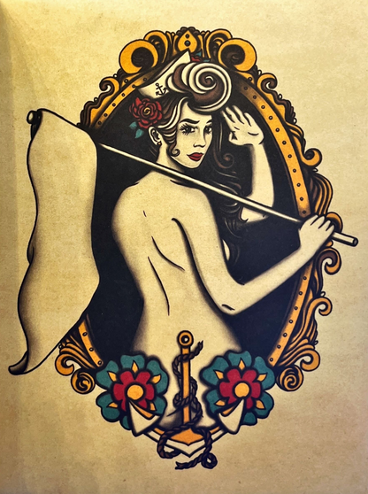 Tattoo Color-In Postcards