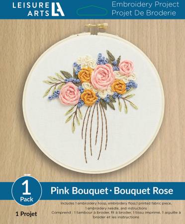 Pink Bouquet 6" Embroidery Kit