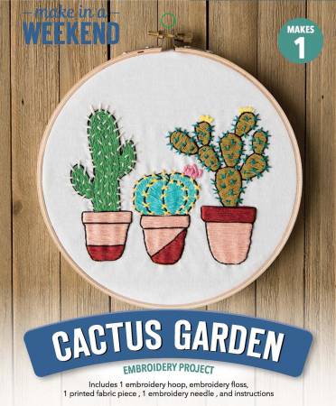 Cactus Garden 6" Embroidery Kit