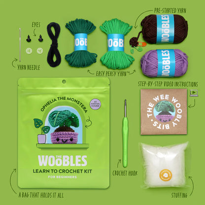 Ophelia The Monstera - The Woobles Crochet Kit