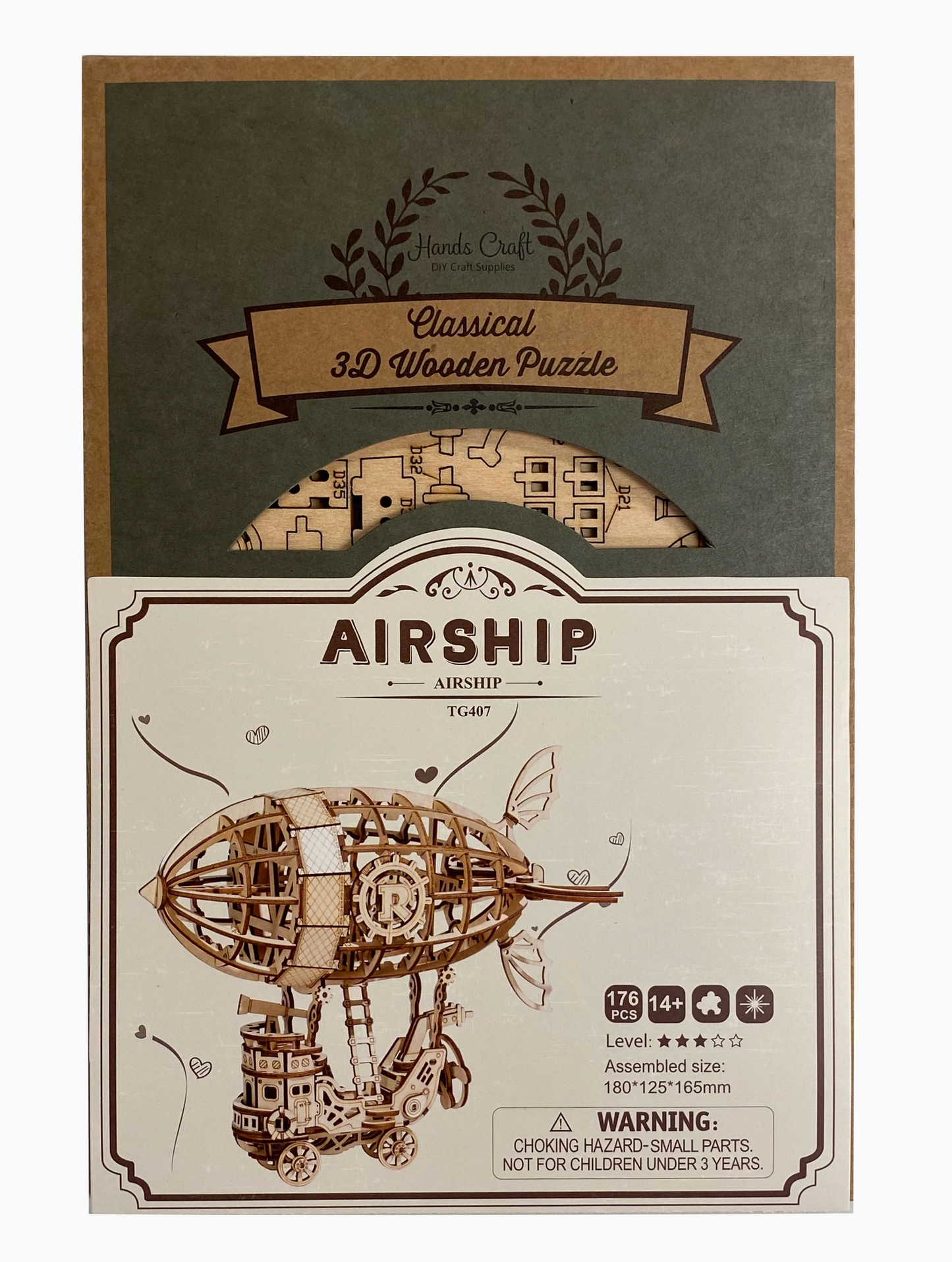 3D Wooden Puzzle - Airship