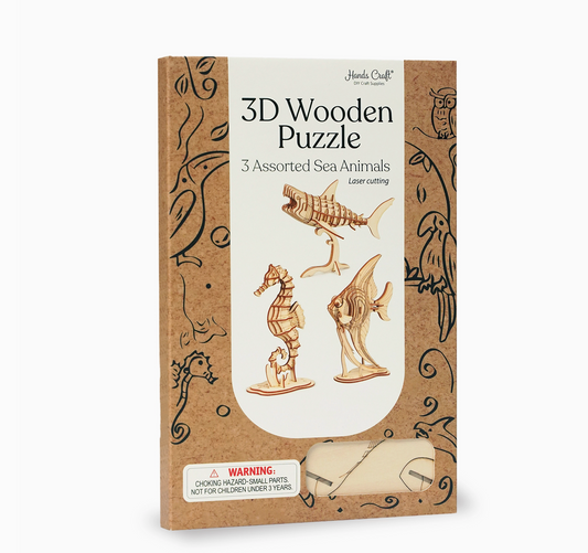 3D Wooden Puzzle - Assorted Sea Animals