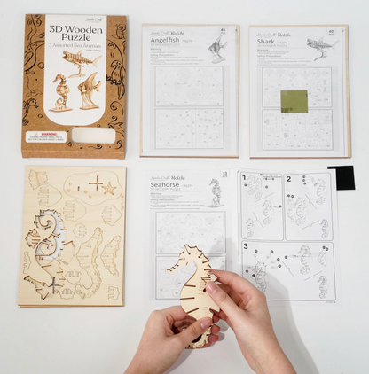 3D Wooden Puzzle - Assorted Sea Animals
