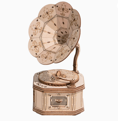 3D Wooden Puzzle - Gramophone