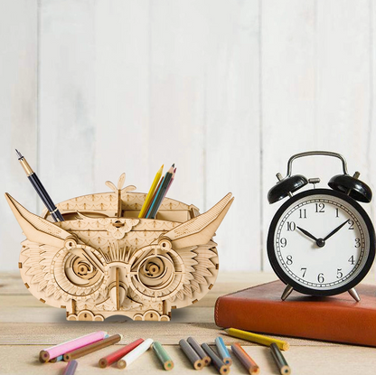 3D Wooden Puzzle - Owl Storage Box
