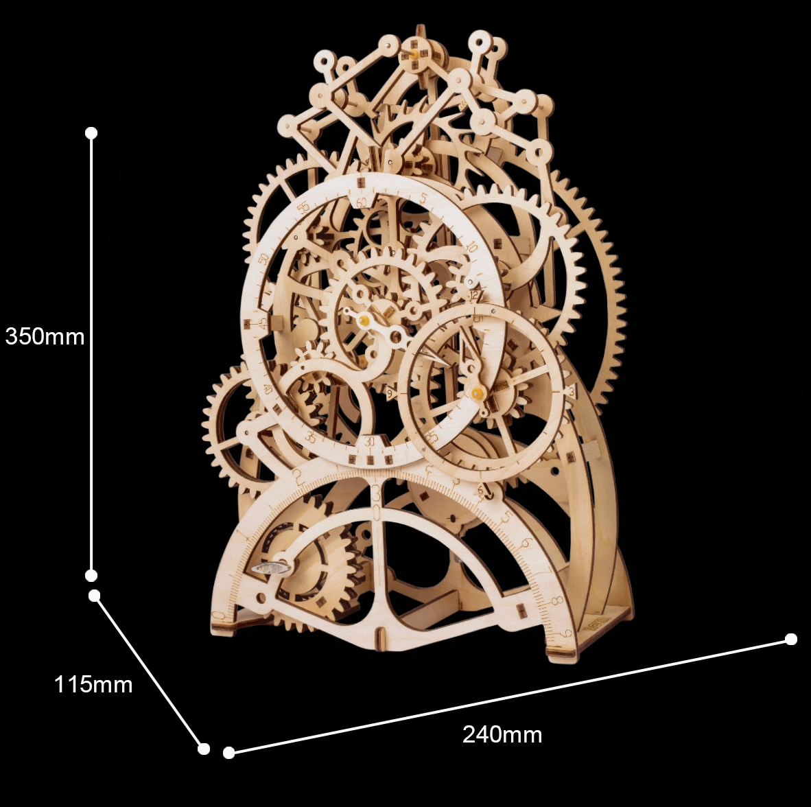 3D Wooden Puzzle - Pendulum Clock