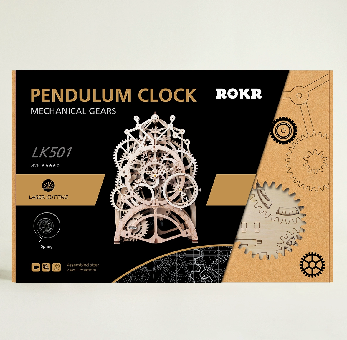 3D Wooden Puzzle - Pendulum Clock