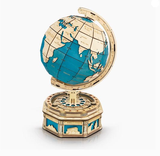 3D Wooden Puzzle - The Globe