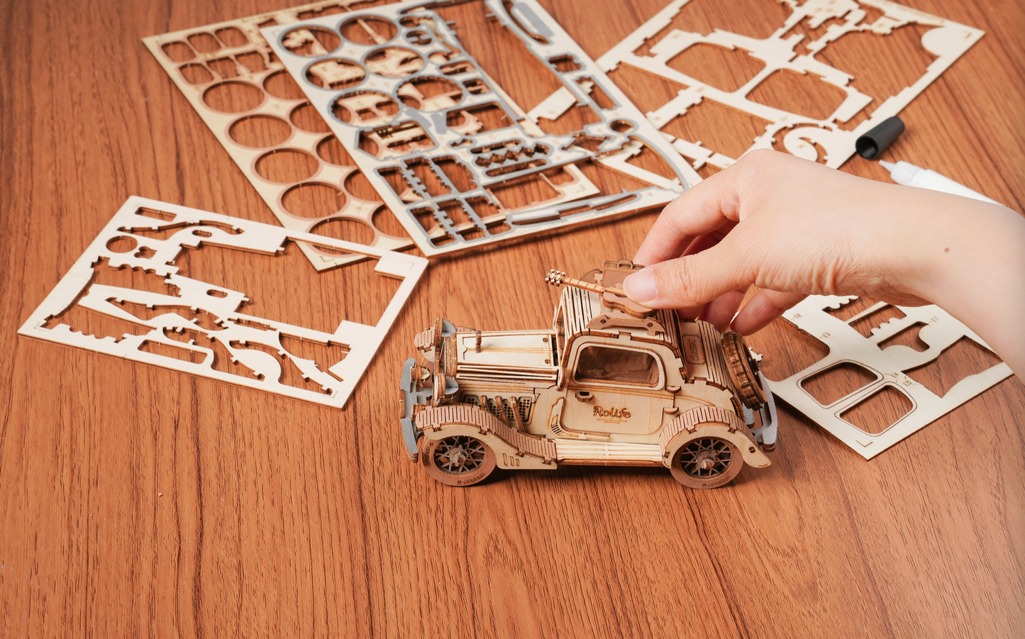 3D Wooden Puzzle - Vintage Car