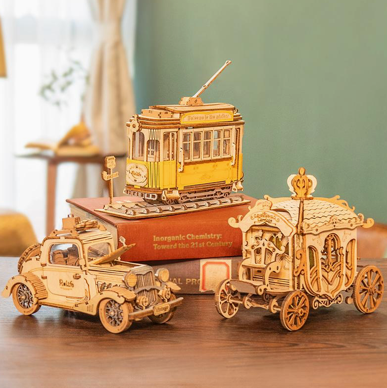 3D Wooden Puzzle - Vintage Car