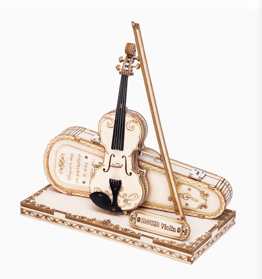 3D Wooden Puzzle - Violin