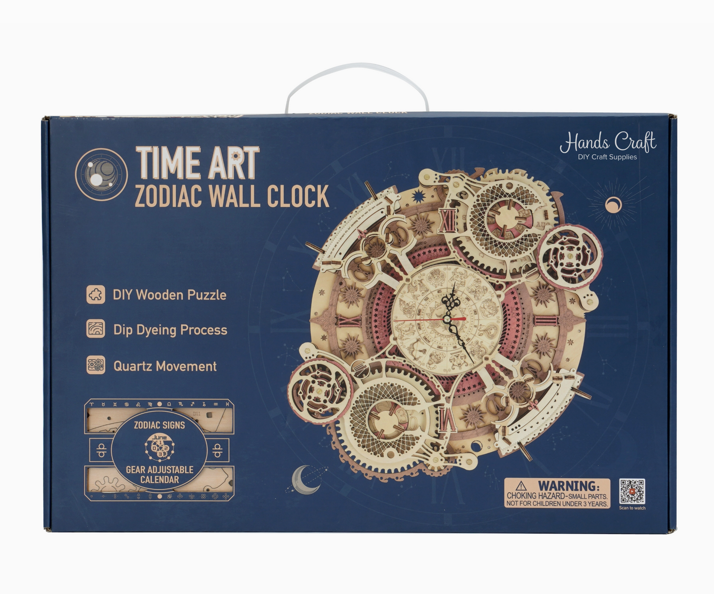 3D Wooden Puzzle - Zodiac Wall Clock