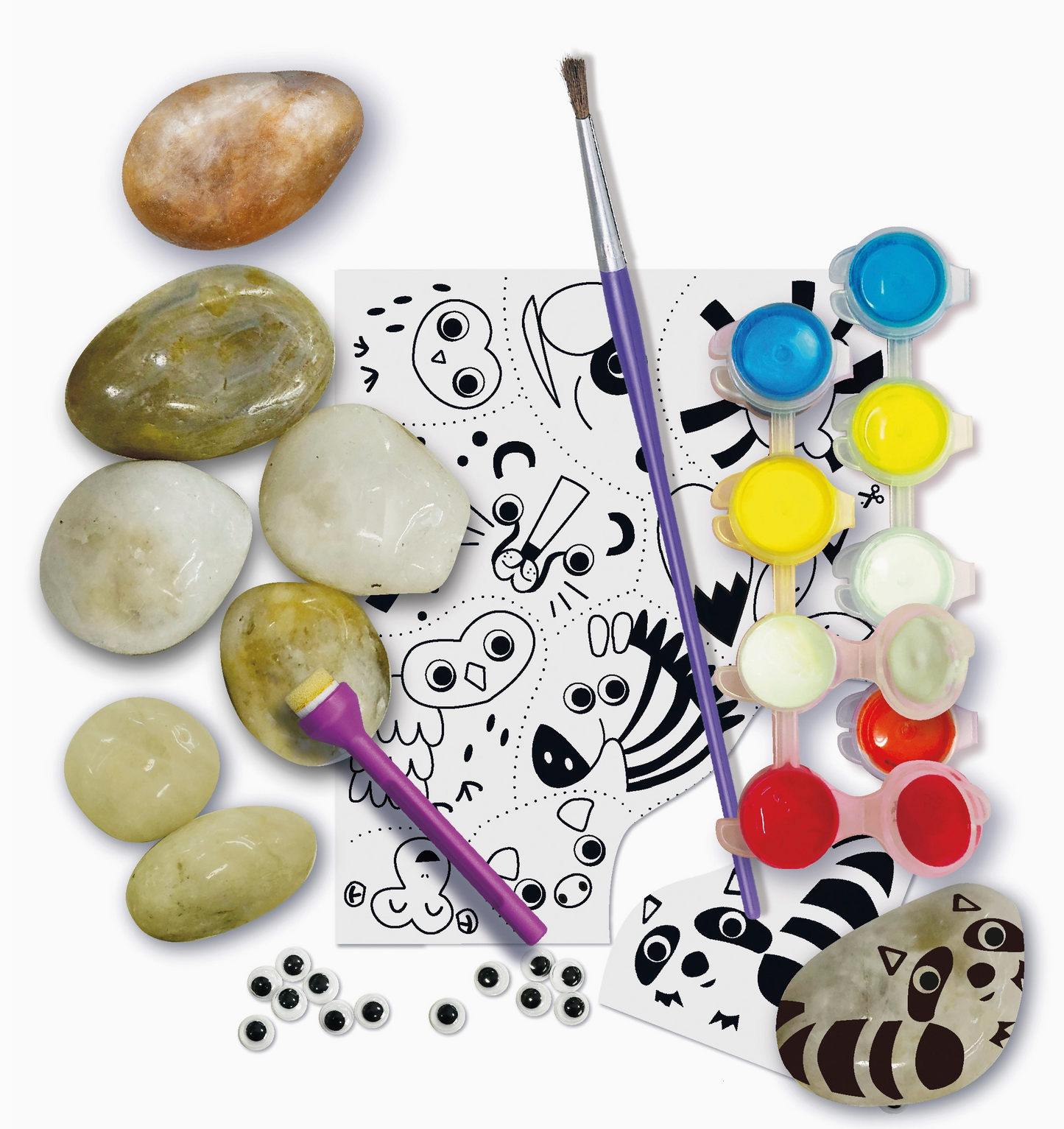 Magical Animal Rock Painting