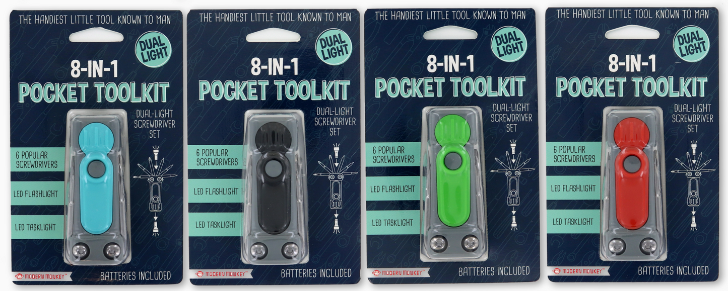Modern Monkey 8-in 1 Pocket Toolkit