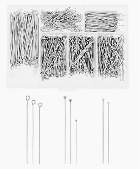 Open Eye Pins For Jewelry Making - Stainless Steel Head Pins