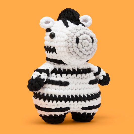 Jasper the Zebra-The Woobles Crochet Kit