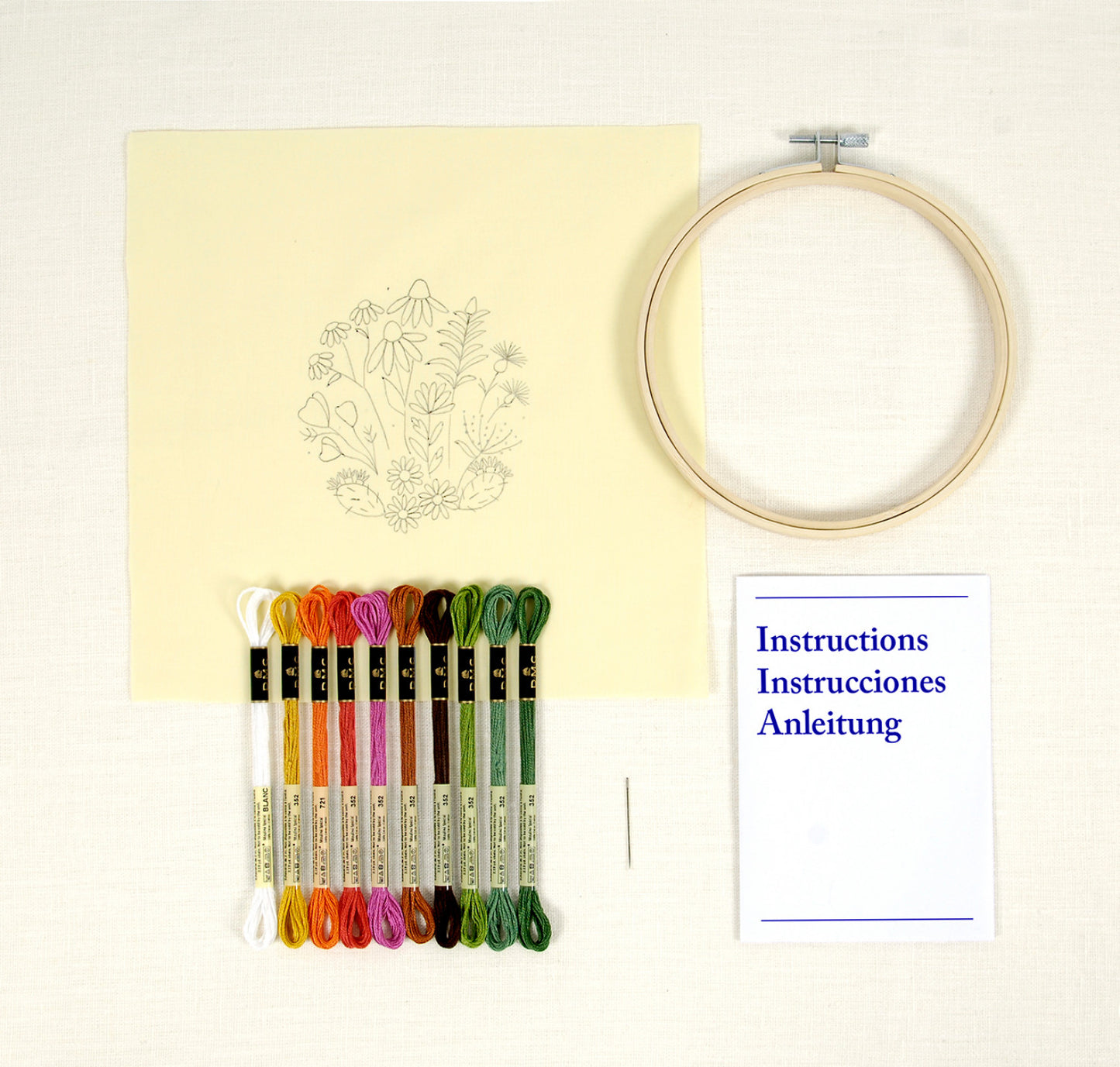DMC Mediterranean Garden Embroidery Kit