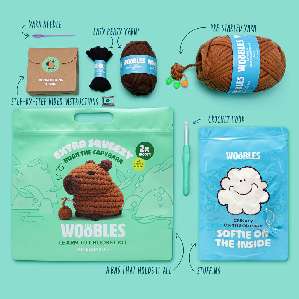 Hugh the Capybara - The Woobles Crochet Kit