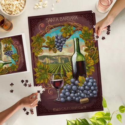 Wine Country Window Santa Barbara 1000 Piece Jigsaw Puzzle