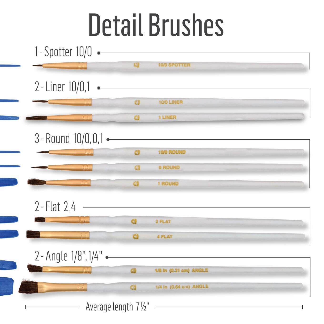 Detail Brush Set, 10-Piece - FolkArt