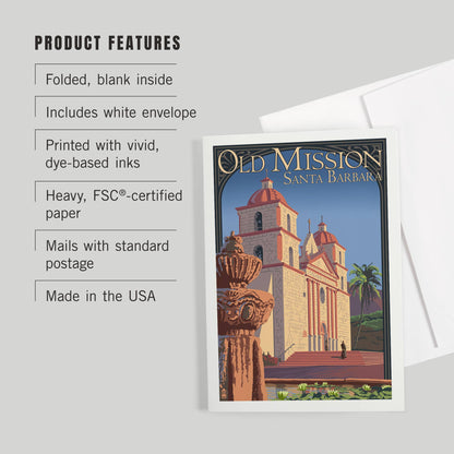 Santa Barbara Greeting Card - Old Mission
