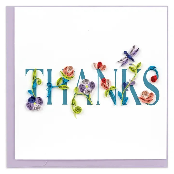 Thanks Quilling Card
