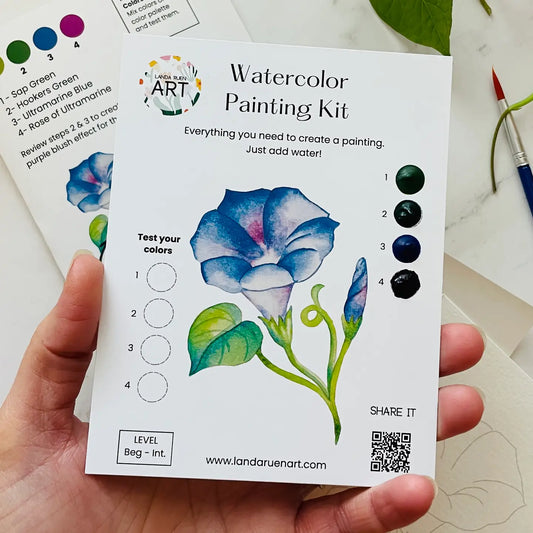 Morning Glory Watercolor Kit