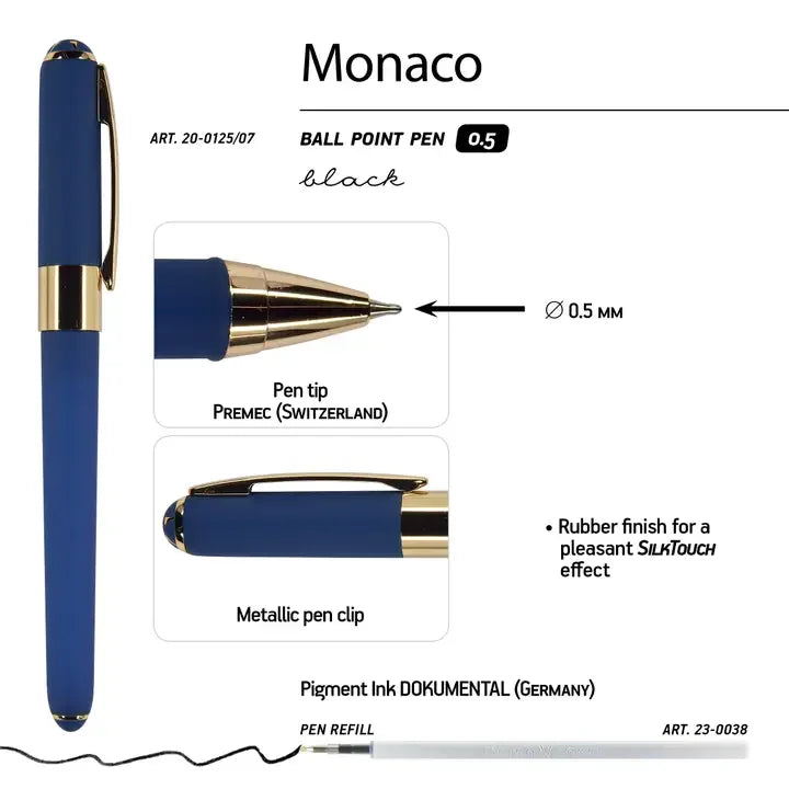 Monaco - Navy Blue Ballpoint Pen