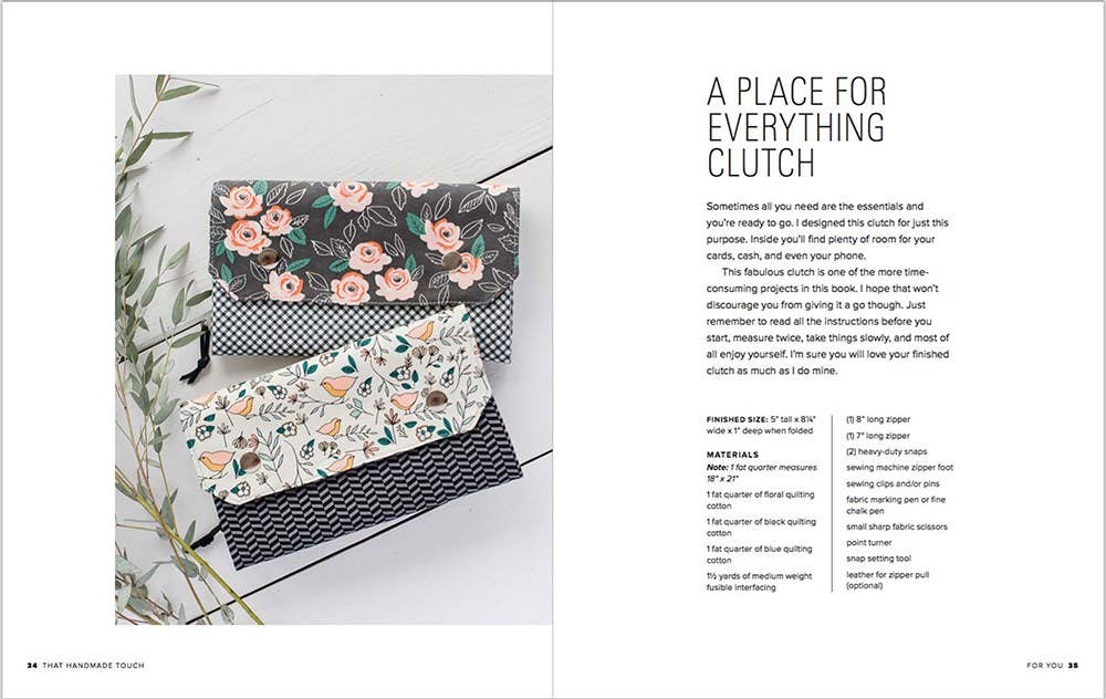 That Handmade Touch: 20 Simple Sewing Projects for You ...