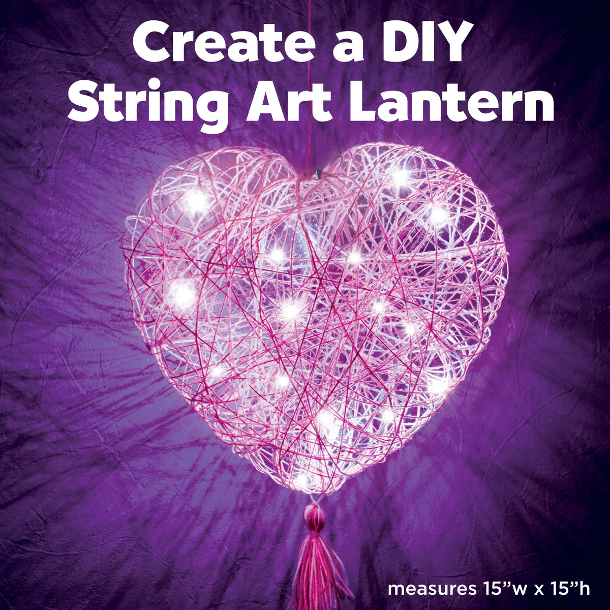 String Art Heart Light DIY Craft Kit for Kids