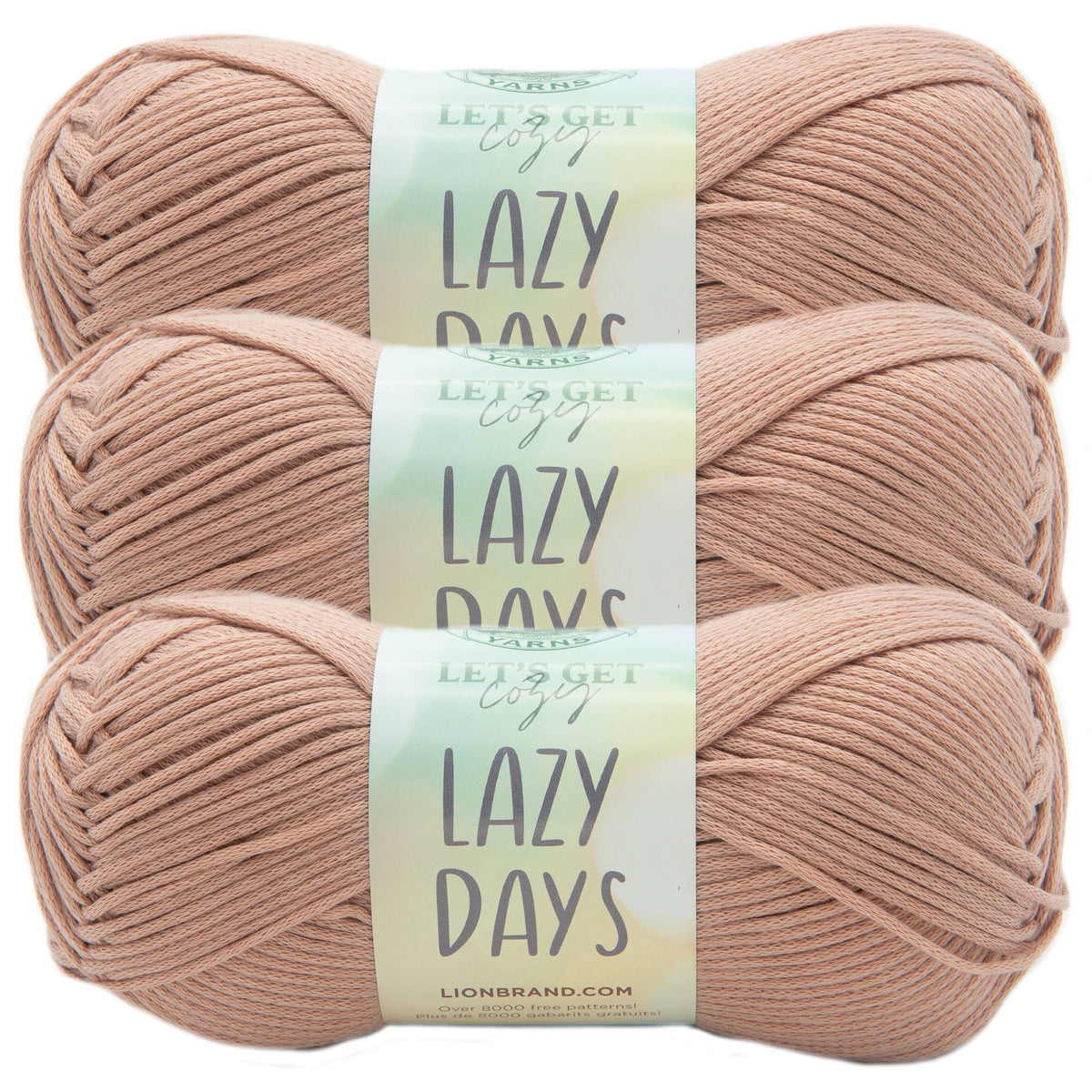 Lion Brand Yarn Lazy Days: Clay