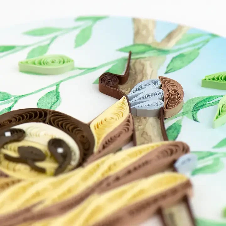 Sloth Quilling Card