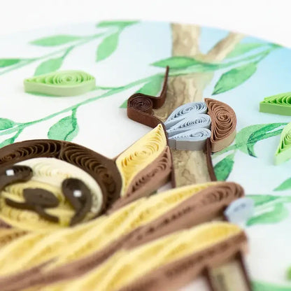 Sloth Quilling Card
