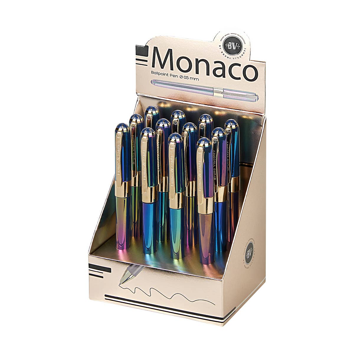 Monaco - Pearlescent Blue Ballpoint Pen