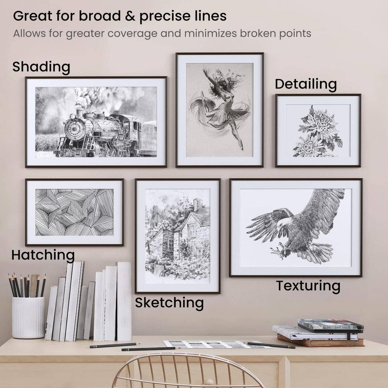 Arteza® Pro Series Drawing Pencils Set, 12 pc.