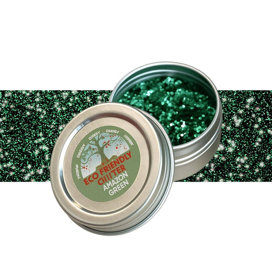 Eco-friendly Cosmetic Glitter: Amazon Green - Chunky