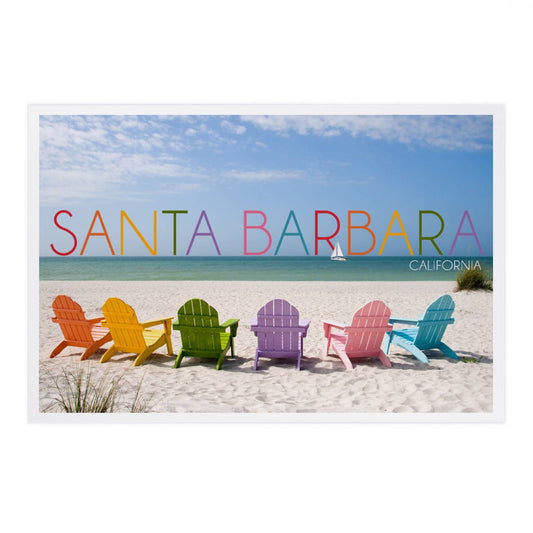 Santa Barbara Postcards - Rainbow Chairs