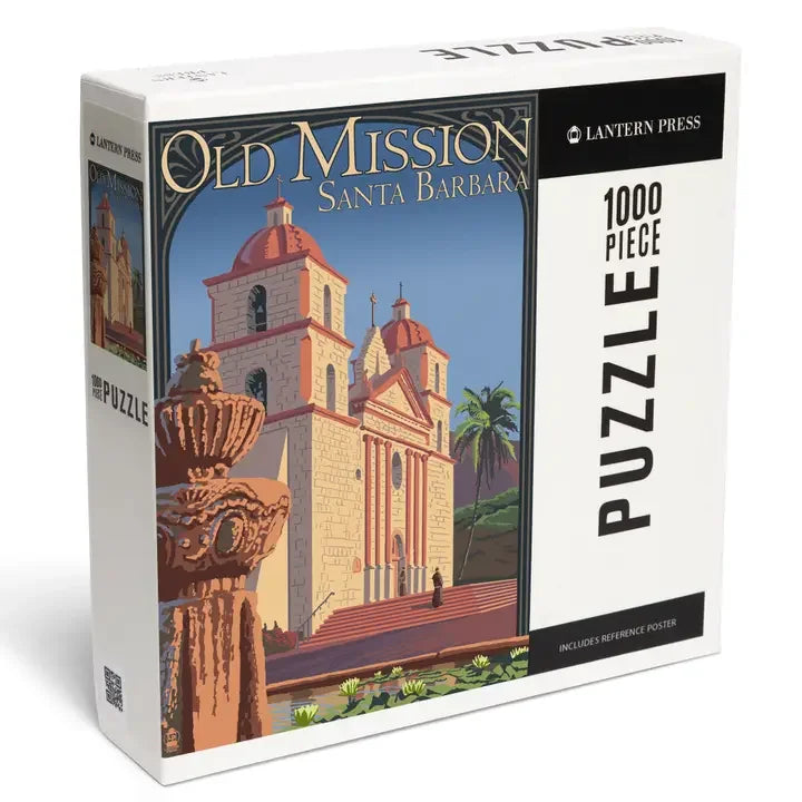 Old Mission Santa Barbara 1000 Piece Jigsaw Puzzle