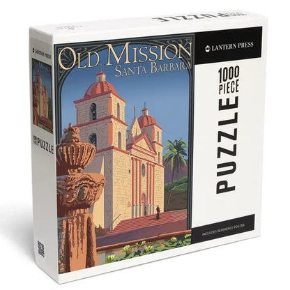 Old Mission Santa Barbara 1000 Piece Jigsaw Puzzle