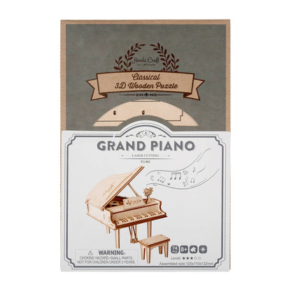 3D Wood Puzzle: Grand Piano