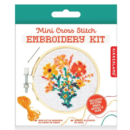 Mini Cross Stitch - Bright Bouqet